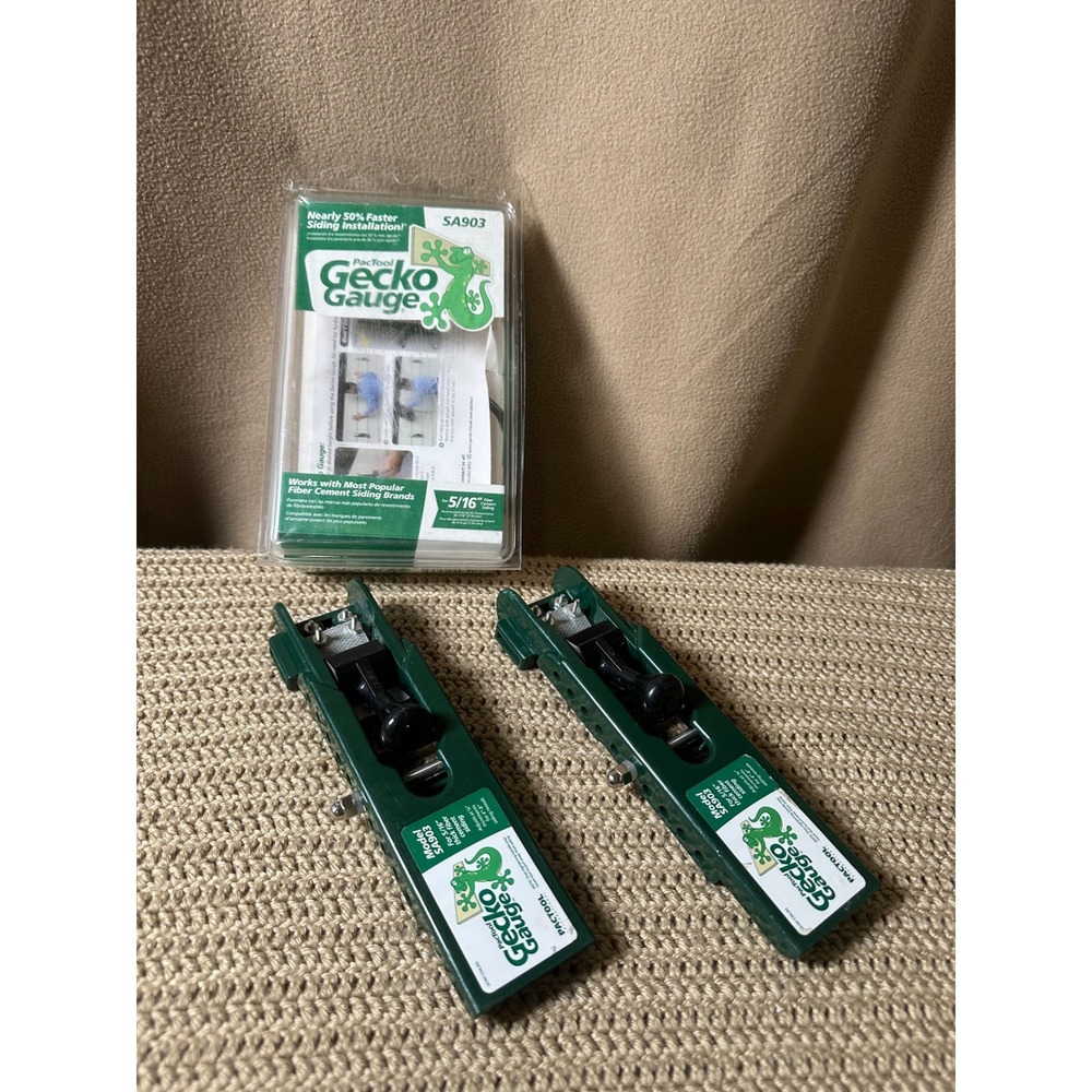 PacTool Gecko Gauge SA903 Fiber Cement Siding Installation Tool Set 5/16 Inch